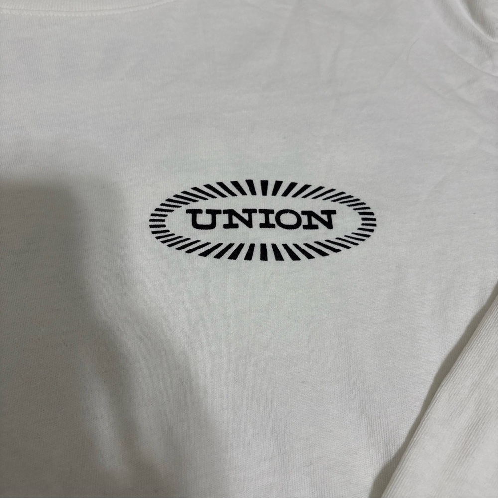 UNION Los Angeles Shirt Mens III Large white Graphic Double Sided union logo - Picture 3 of 8